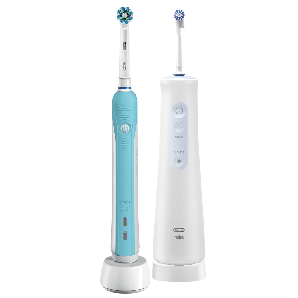Набор Oral-B SmartSmile 1 510: Электрическая зубная щетка Oral-B Pro 1 500 + Ирригатор Aquacare 4
Набор Oral-B SmartSmile 1 510: Электрическая зубная щетка Oral-B Pro 1 500 + Ирригатор Aquacare 4