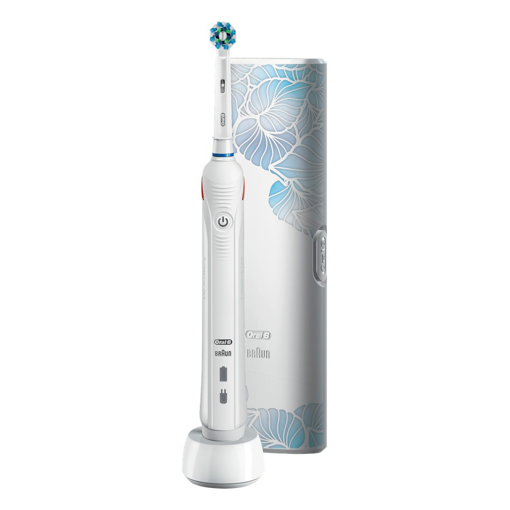 Электрическая зубная щетка Oral-B PRO 2 2500 Cross Action D501.513.2X White c футляром для путешествий Design Edition
Электрическая зубная щетка Oral-B PRO 2 2500 Cross Action D501.513.2X White c футляром для путешествий Design Edition