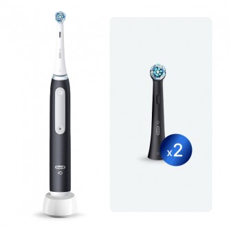 Электрическая зубная щетка Oral-B iO 3 Matt Black с насадками Ultimate Clean (2 шт)