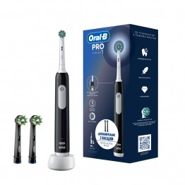 Электрическая зубная щётка Oral-B Pro Series 1 с дополнительными сменными насадками Cross Action (2 шт)