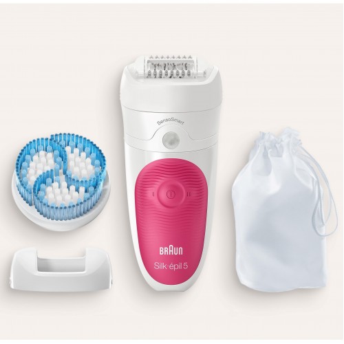 Набор: Эпилятор Braun Silk-epil 5 SES5-511 Wet and Dry + Электрическая зубная щетка Oral-B Pro 3 D505.513.3X, розовая