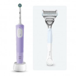 Электрическая зубная щётка Oral-B Vitality Pro + Женская бритва для ухода в зоне бикини Gillette Venus Satin Care