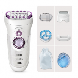 Эпилятор Braun S9 SES 9-735 Purple 3в1 с охлаждающей рукавичкой