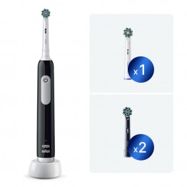 Набор Oral-B электрическая зубная щетка Pro 1 Черная D305.513.3 тип 3791+Насадки Oral-B CrossAction CleanMaximiser Черный EB50BRB 2шт+Насадка Cross Action