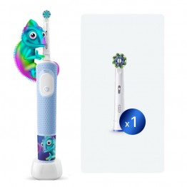 Детская электрическая зубная щетка Oral-B Chameleon D103.413.2K+Насадка Cross Action