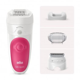 Эпилятор Braun Silk-epil S5 SES 5-600 белый/розовый