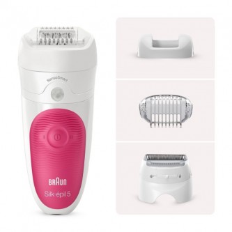 Эпилятор Braun Silk-epil S5 SES 5-600 белый/розовый