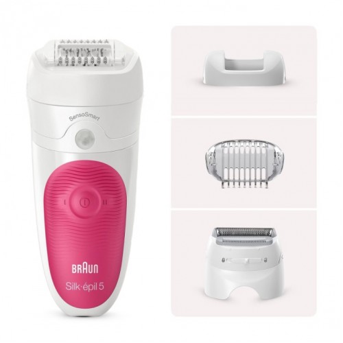 Эпилятор Braun Silk-epil S5 SES 5-600 белый/розовый купить в ...