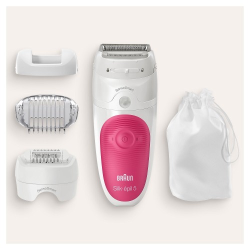 Эпилятор Braun Silk-epil S5 SES 5-600 белый/розовый