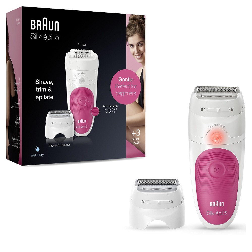 Эпилятор Braun Silk-epil S5 SES 5-600 белый/розовый купить в ...