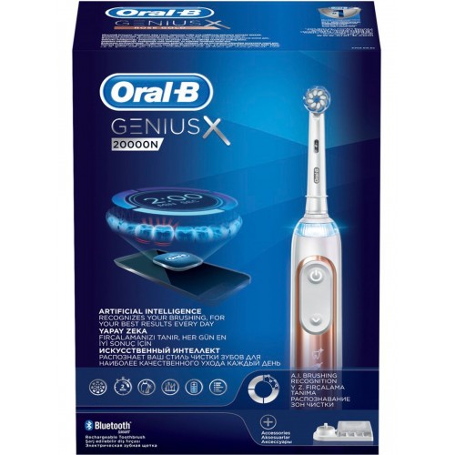 Электрическая зубная щетка Oral-B Genius X 20000N Rose Gold D706.515.6X