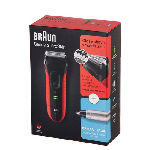 Электробритва Braun Series 3 ProSkin 3030s + Триммер Ear&Nose EN10
