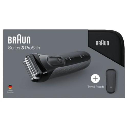 Электробритва Braun Series  3 ProSkin 3000ts Grey + футляр + несессер