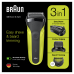 Электробритва Braun Series 3 Shave&Style 300bt Green + насадка-триммер и 5 гребней