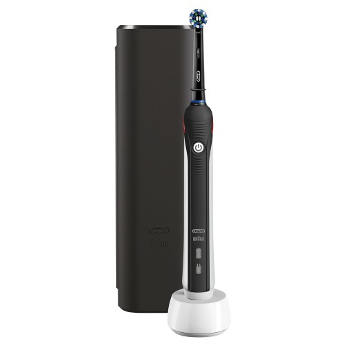 Электрическая зубная щетка Oral-B PRO 2 2500 Cross Action D501.513.2X Black c футляром для путешествий Design Edition