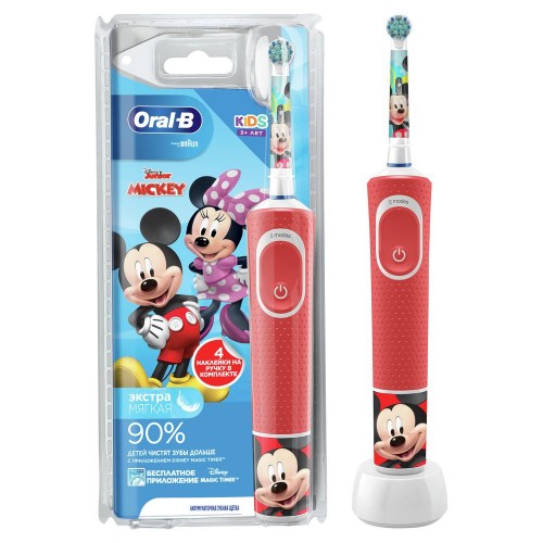 Детская электрическая зубная щетка Oral-B Vitality Kids Mickey "Микки" D100.413.2K (EB10S)