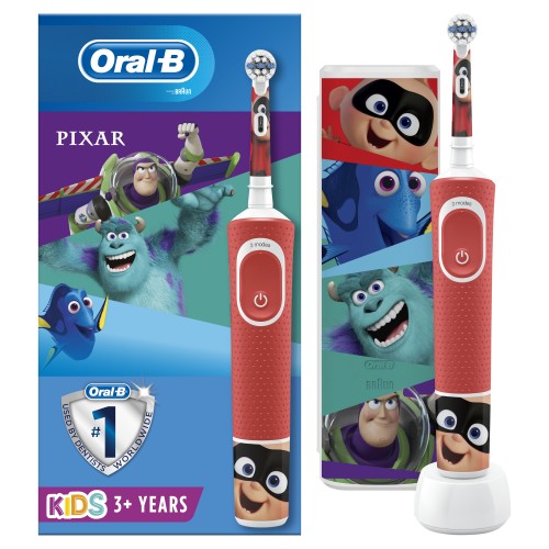 Детская электрическая зубная щетка Oral-B Vitality Kids Pixar D100.413.2KX