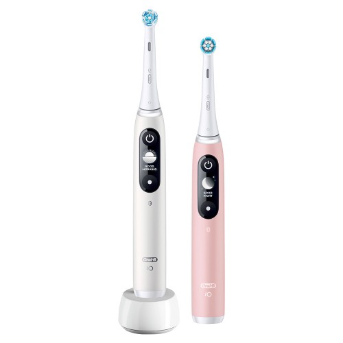 Электрическая зубная щетка Oral-B iO 6 DUO White, Pink Sand