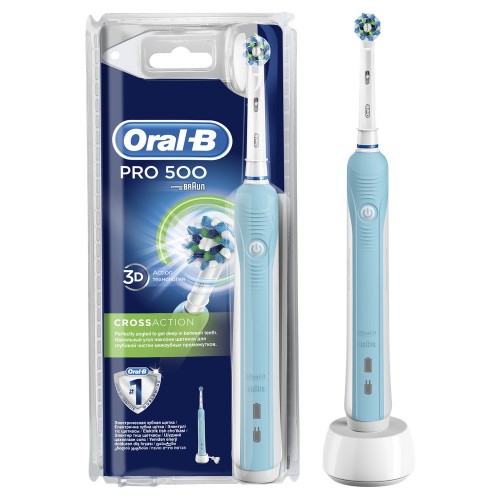Набор Oral-B : Электрическая щетка Smart Sensitive D700.513.5 White + Электрическая щетка PRO 500 CrossAction D16.513.U блистер