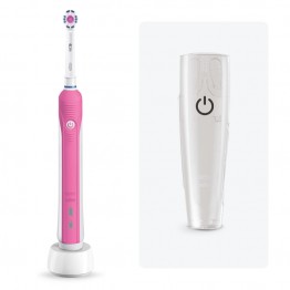 Электрическая зубная щетка Oral-B PRO 750 Pink (Розовая) D16.513.UX + Футляр 