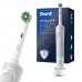 Электрическая зубная щетка Oral-B Vitality Pro D103.413.3 Cross Action Protect X Clean, белый + Насадки Oral-B CrossAction EB50RB-2, 2 шт