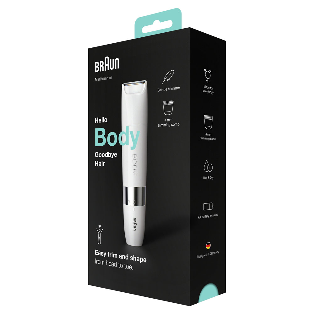 Женский мини-триммер Braun BS1000 Wet&Dry с гребнем для стрижки купить ...