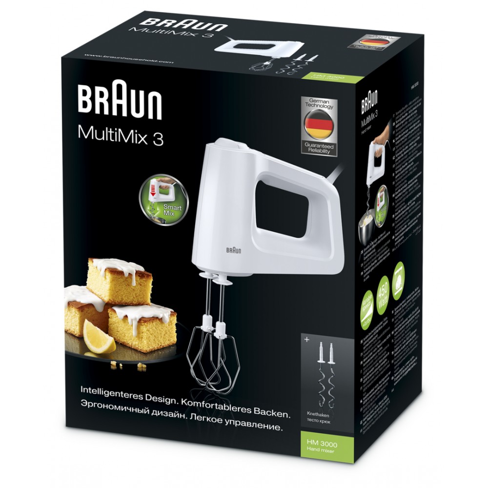 Миксер Braun MultiMix 3 Hand mixer HM3000 - купить в официальном ...