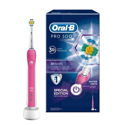 Электрическая зубная щетка Oral-B PRO 500 Pink D16.513U