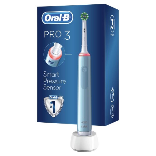Электрическая зубная щетка ORAL-B Pro 3 3000/D505.513.3 CrossAction голубая