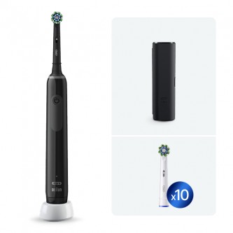 Электрическая зубная щетка Oral-B Pro 3 3500 + Насадка для эффективной чистки Oral-B CrossAction (10 шт.)