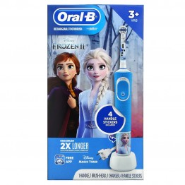 Детская электрическая зубная щетка Oral-B Vitality Kids Frozen "Холодное сердце" D100.423.2K Frozen, подарочная упаковка