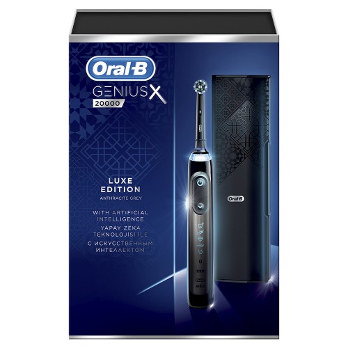 Электрическая зубная щетка Oral-B Genius X 20000N Luxe Edition  Серый Антрацит