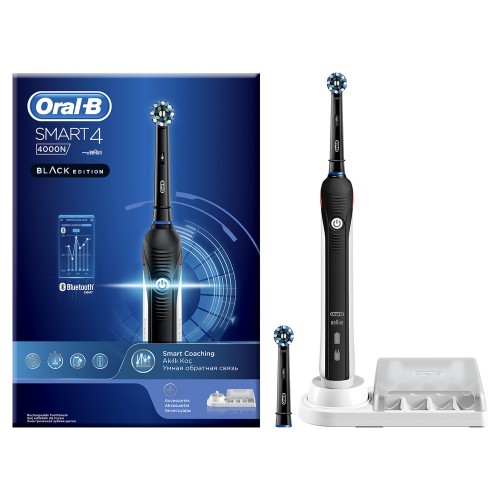 Электрическая зубная щетка Oral-B Smart 4 4000N Black edition D601.525.3
