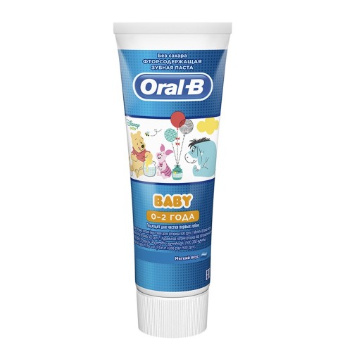 Детская зубная паста Oral-B Baby Винни Пух, 75 мл. купить в официальном ...