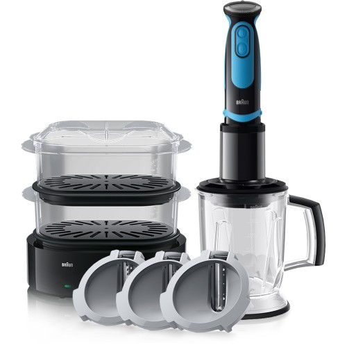 Набор Braun: Погружной блендер  Multiquick 5 Vario Fit MQ 5064 Shape + Пароварка FS5100BK