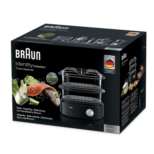 Набор Braun: Погружной блендер  Multiquick 5 Vario Fit MQ 5064 Shape + Пароварка FS5100BK