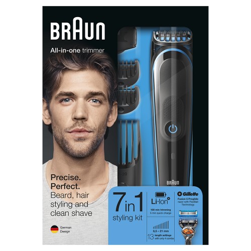 Машинка для стрижки Braun MGK5045 + Бритва Gillette