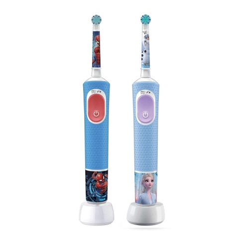Набор: Электрическая зубная щетка ORAL-B Vitality Pro Kids Frozen + Электрическая зубная щетка Oral-B Vitality Kids Spiderman 0