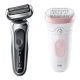 Набор: Электробритва Braun Series 7 71-S1000s Silver Wet&Dry 360° + Эпилятор Braun Silk-epil 7 SE 7-000
