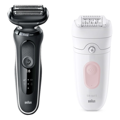 Набор: Электробритва Series 5 51-W1600s + Эпилятор Braun Silk-epil 5 5-050 0