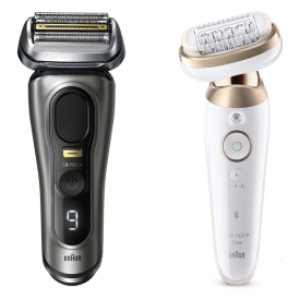Набор: Электрическая бритва Braun S9 Pro+ 9515s + Эпилятор Braun Silk-epil 9 Flex SES 9-011