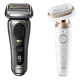 Набор: Электрическая бритва Braun S9 Pro+ 9515s + Эпилятор Braun Silk-epil 9 Flex SES 9-011