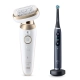 Набор: Эпилятор Braun Silk-epil 9 Flex SES 9-011 + Электрическая зубная щетка Oral-B iO 9 Black Onyx 0