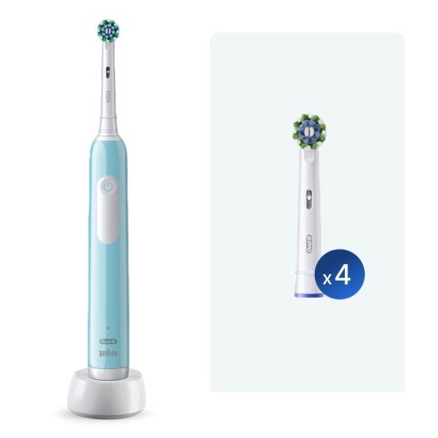 Электрическая зубная щётка Oral-B Pro Series 1 + Насадка для эффективной чистки Oral-B CrossAction (4 шт) 0