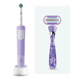 Oral-B Vitality Pro лиловая с бритвой женской Venus Swirl (1 шт)
