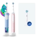 Набор электрических зубных щеток Oral-B Vitality Kids Хамелеон + iO 3 Brush Pink + Насадка Ultimate Clean (4 шт) 0