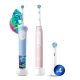 Набор электрических зубных щеток Oral-B Vitality Kids Хамелеон + iO 3 Brush Pink + Насадка Ultimate Clean (4 шт)