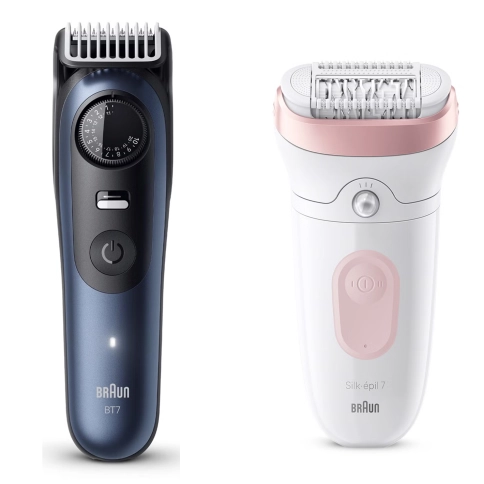 Набор: Триммер электрический Braun BT7540 + Эпилятор Braun Silk-epil 7 SE 7-030 0