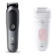 Набор: Триммер электрический Braun AIO5520 MS Grey + Эпилятор Braun Silk-epil 5 5-050 0