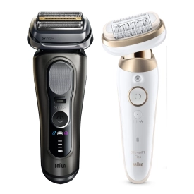 Набор: Электробритва Braun Series 9 PRO+ 9615s Grey + Эпилятор Braun Silk-epil 9 Flex SES 9-011